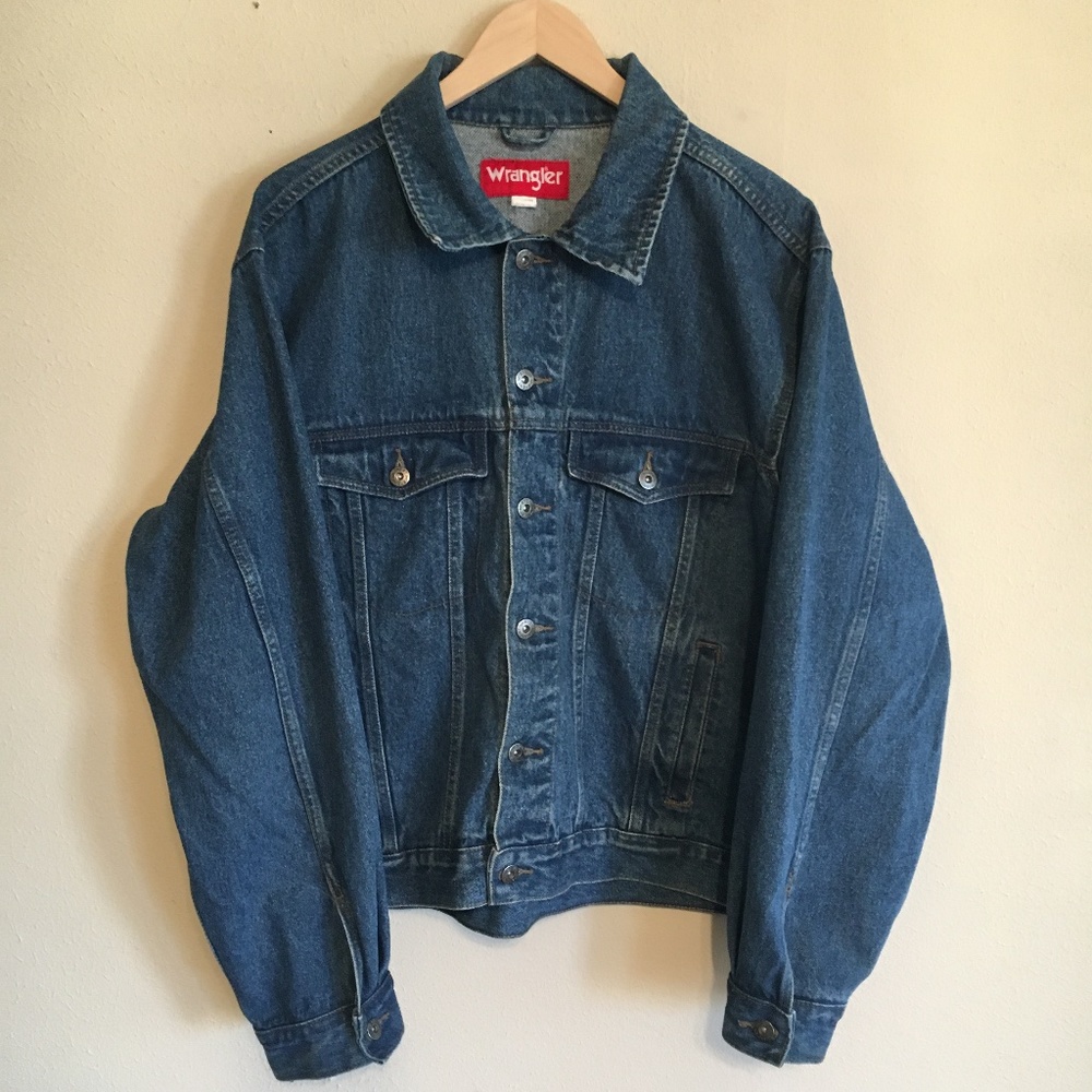 Vintage 90's Wrangler Slouchy Jean Jacket Mens XL
